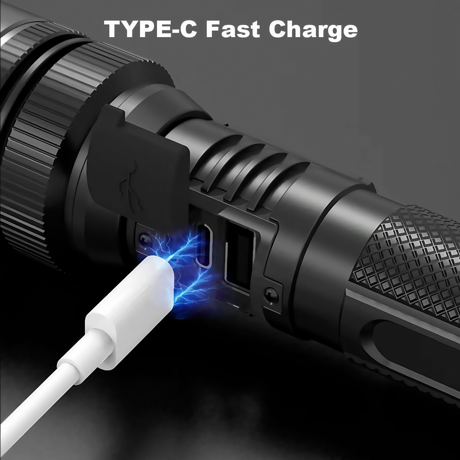 99000000Lumen Super Bright LED Flashlight Rechargeable Tactical Work Light Torch