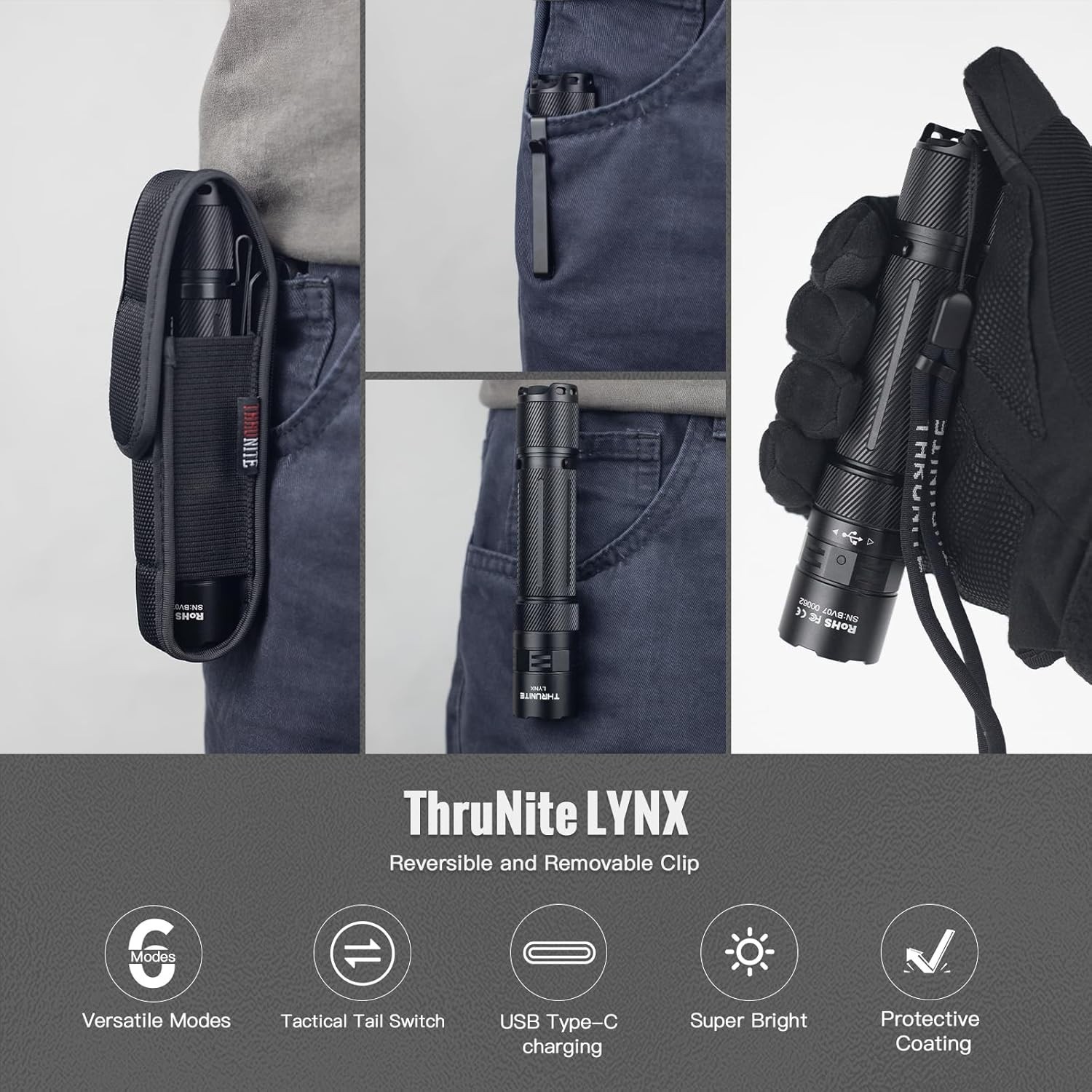 ThruNite Lynx Tactical Rechargeable Flashlight – 3100 High Lumens Free Shipping