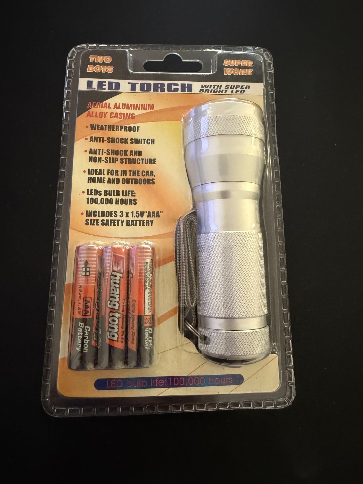 Led Flashlight Aerial Aluminium Alloy Casing