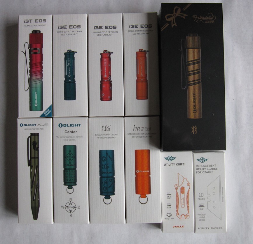 Olight 11 Lights, added two more lights 7-27-24 See Description For List