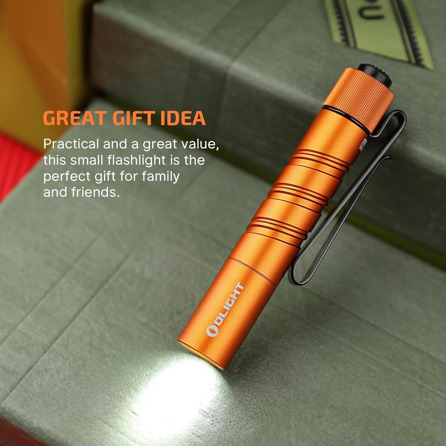Olight I3T 2 EOS Flashlights Bundle: Black, Midnight Blue, OD Green, Orange