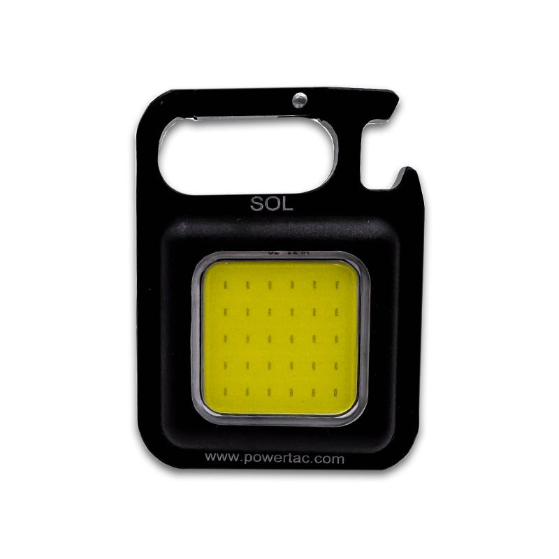 Powertac SOL LED Rechareable Tiny Keychain Light 250 lumens Mini EDC Flashlight