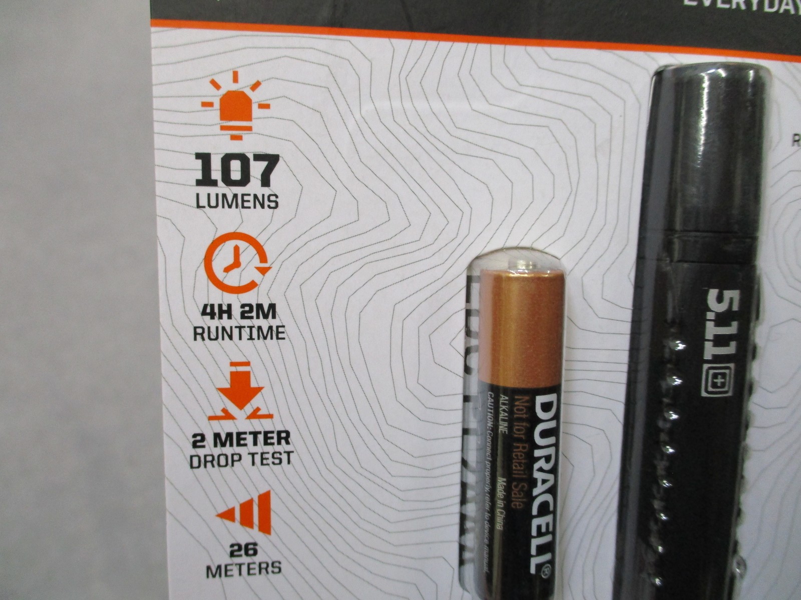 5.11 Tactical EDC PL2AAA Flashlight 107 Lumens IPX-4 Water Resistant New