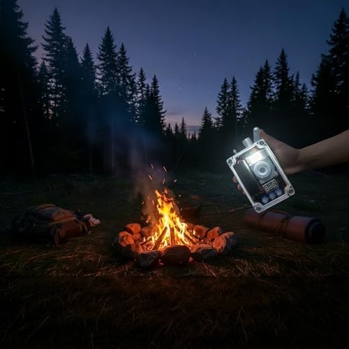 Gikfun Hand Crank USB Charger with COB Light for Camping Emergency