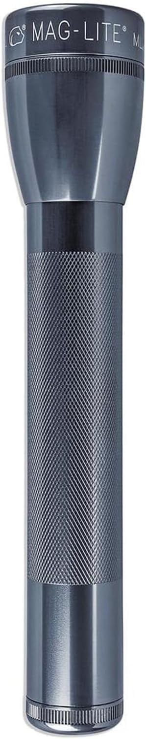 Mag Instrument Lite ML25LT LED 3-Cell C Flashlight, Gray (ML25LT-S3096)