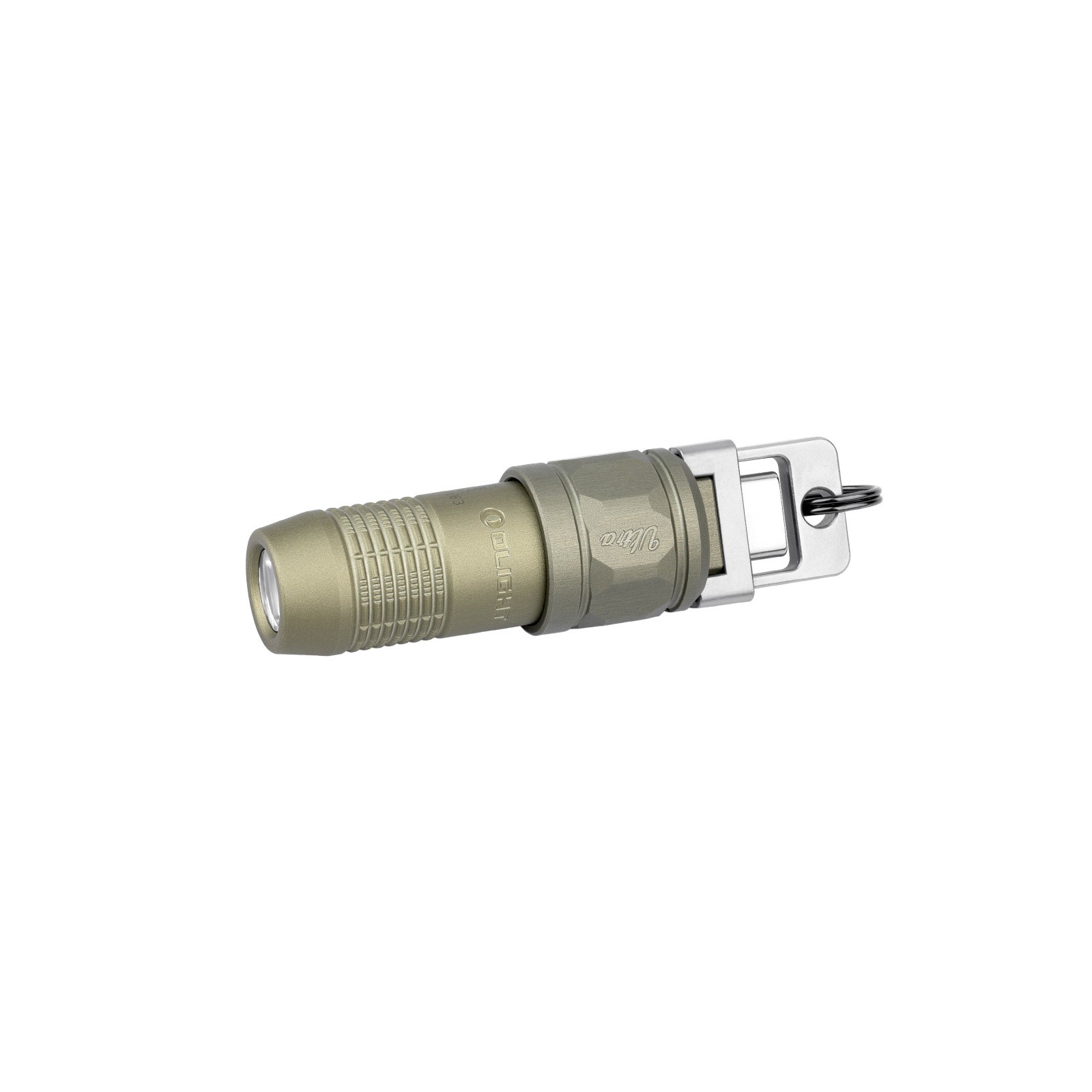Olight iUltra Olive Green OAL Keychain Flashlight, 80 Lumens, USB-C Charging