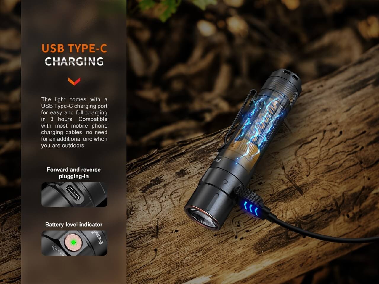 Fenix E35R EDC Flashlight | 3100 Lumens, 6 Modes, Max runtime 69 Hours, IOP