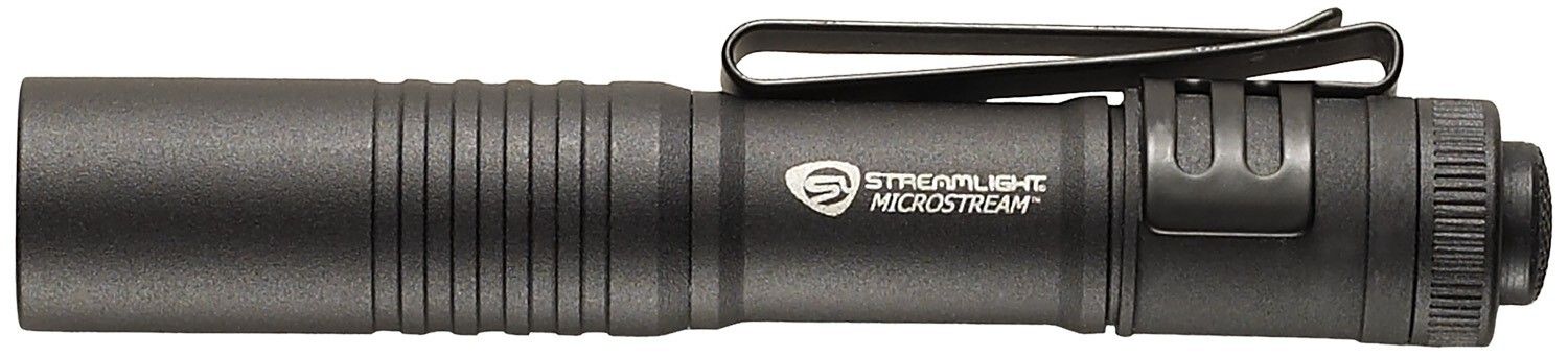 Streamlight 66318 Microstream Black Anodized Black White C4 LED 45 Lumens