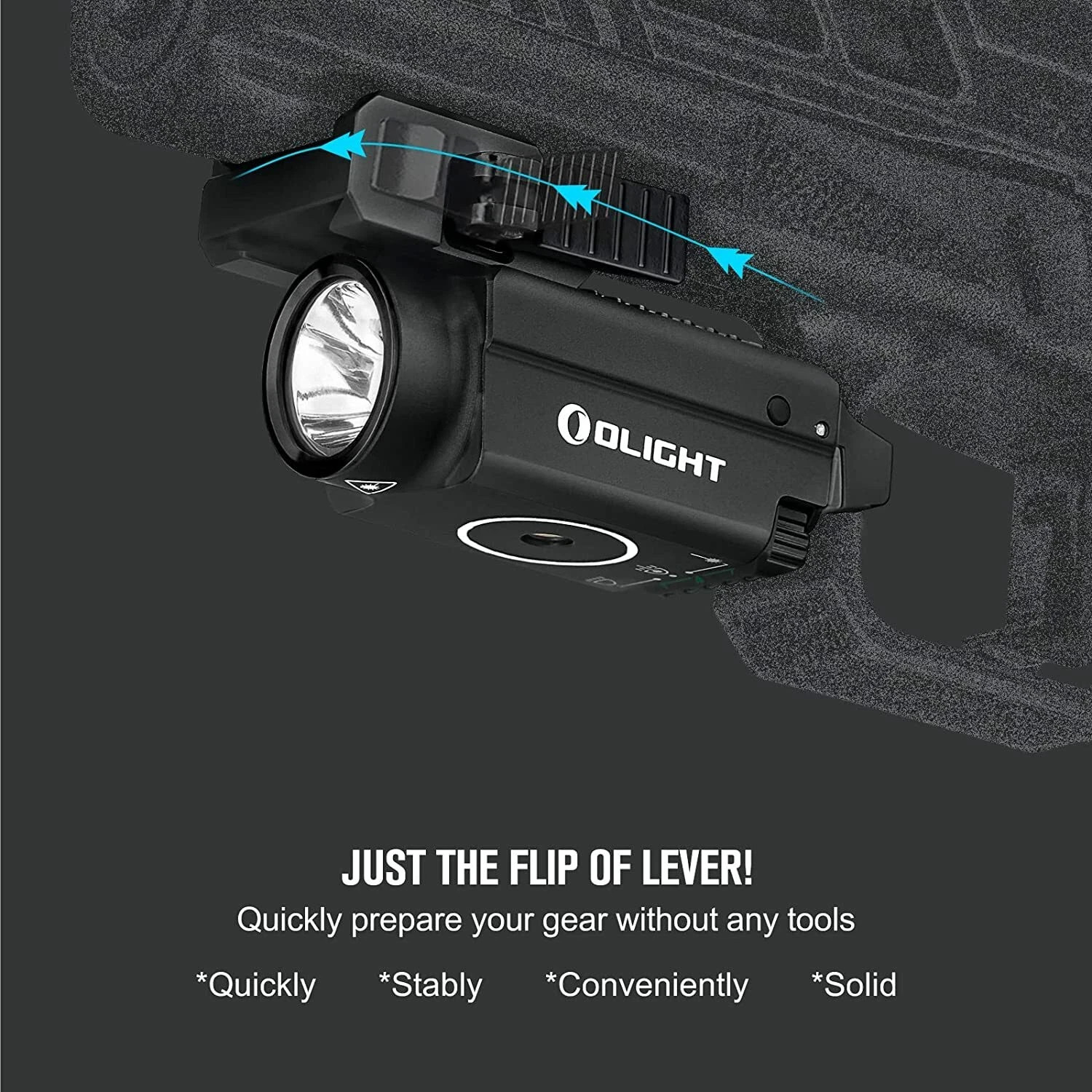 Olight Baldr S 800 Lumen Green Laser Rail Mount Weapon Light Tactical Flashlight