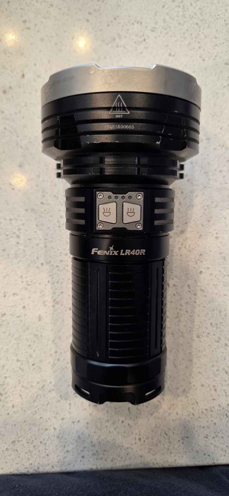 Fenix LR40R Rechargeable LED Flashlight, 18 LEDs, Li-ion, USB-C, Black
