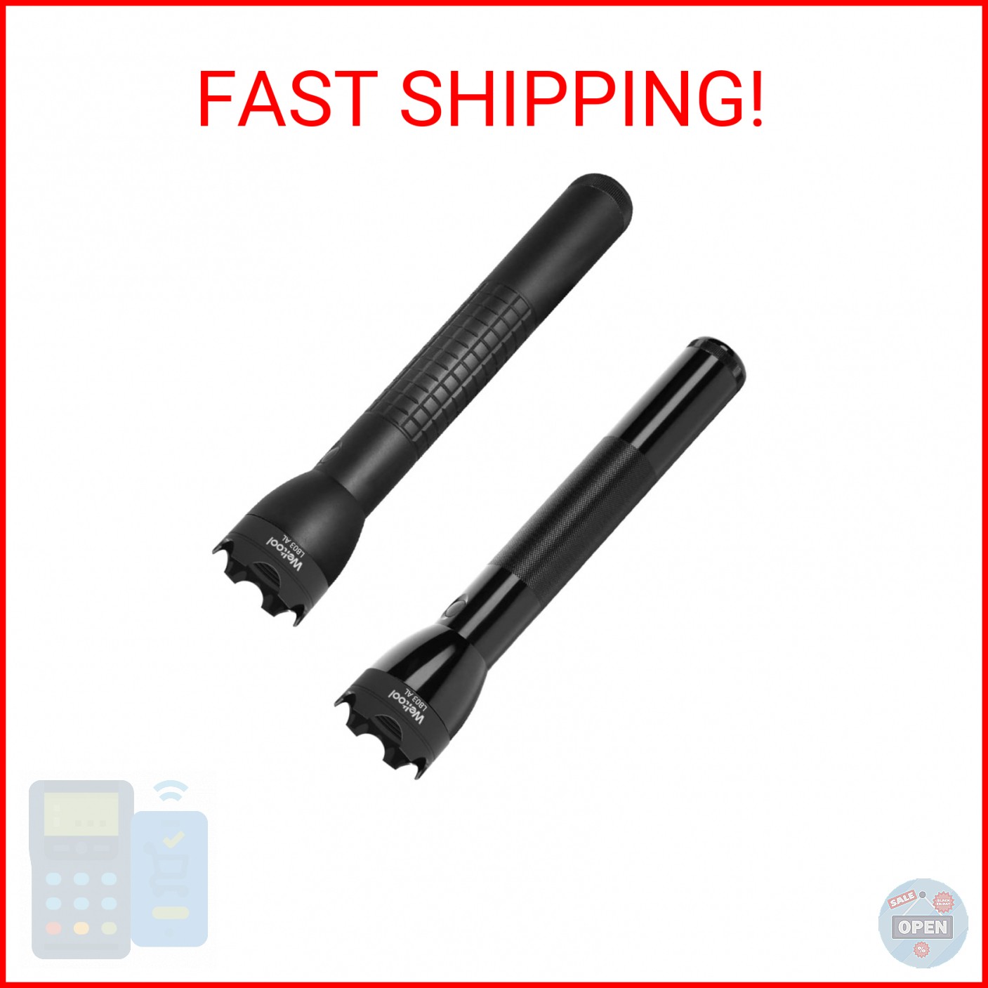 Weltool LB03 AL Tactical Cap Strike Crenulated Bezel Upgrade Compatible with Mag