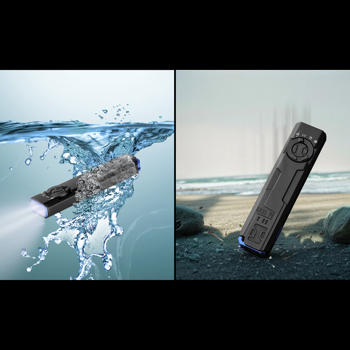 IMALENT GR35 Flat EDC Flashlight 2800 Lumens Pocket Light Red Beam & UV 365nm