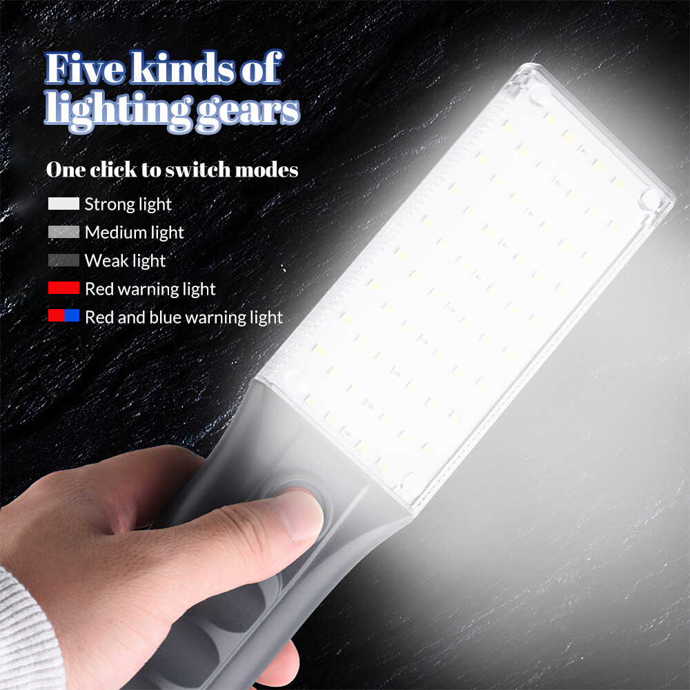 Work Light LED COB Mechanic Flashlight Lamp Rechargeable Magnetic Base Hook