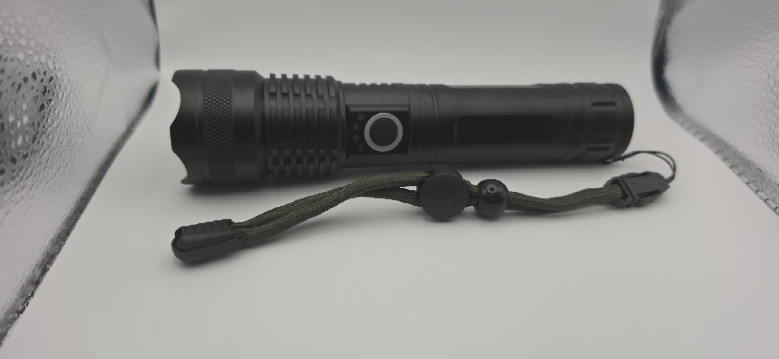 Power Style 3 Flashlights w/Case Waterproof Rechargeable Tactical Zoom