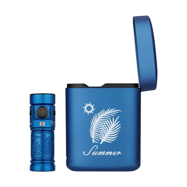 Olight Baton 3 Premium 1200 Lumen LED Flashlight (Seasons Summer Titanium)