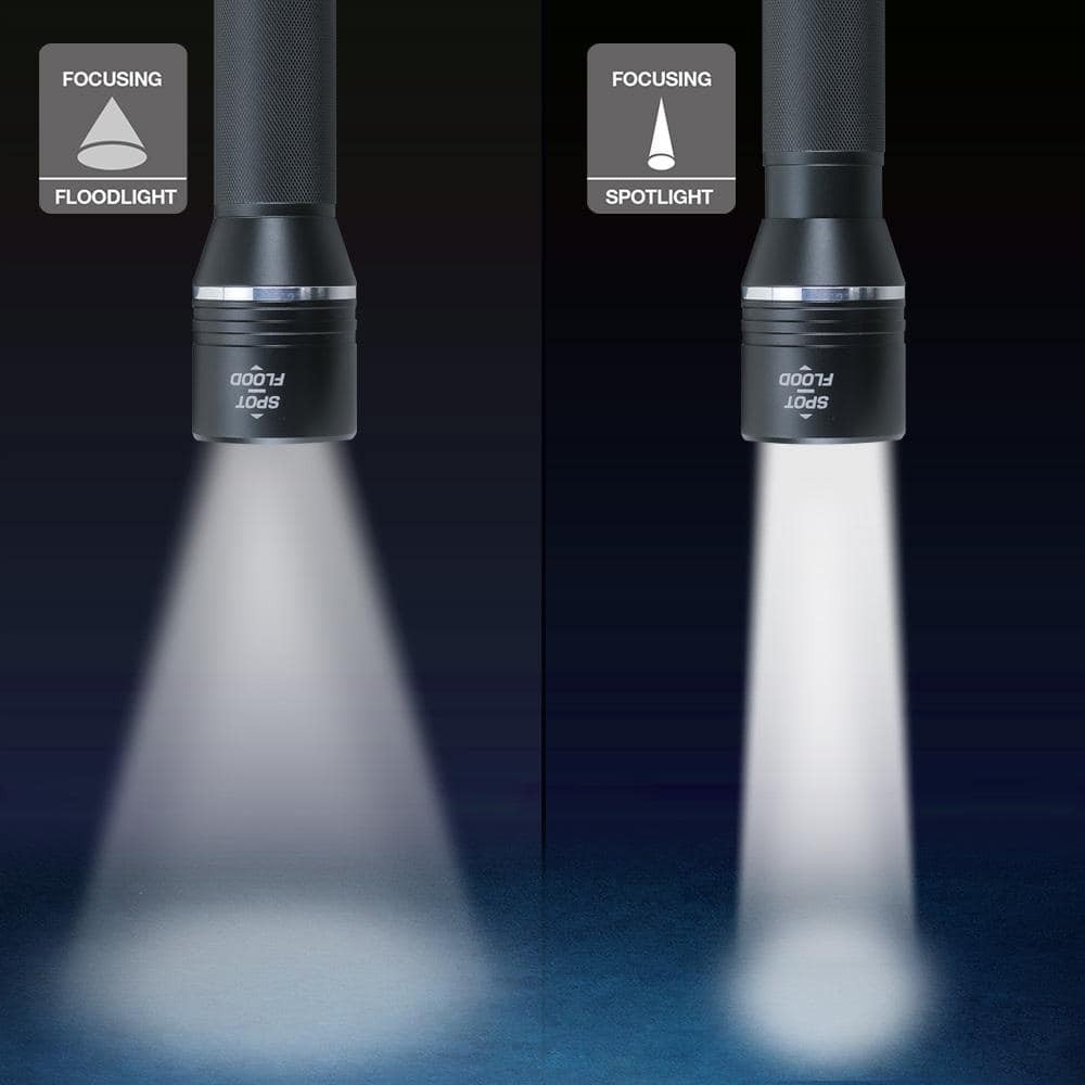 Defiant 1500 Lumens LED Slide-to-Focusing Aluminum Flashlight