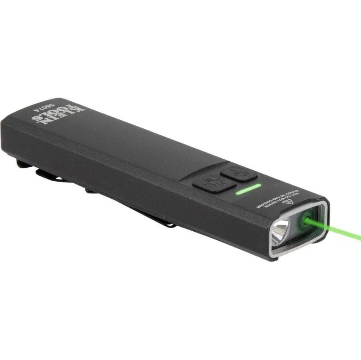 56074 EDC Pocket Flashlight with Green Laser, Three Brightness Modes up to 1000