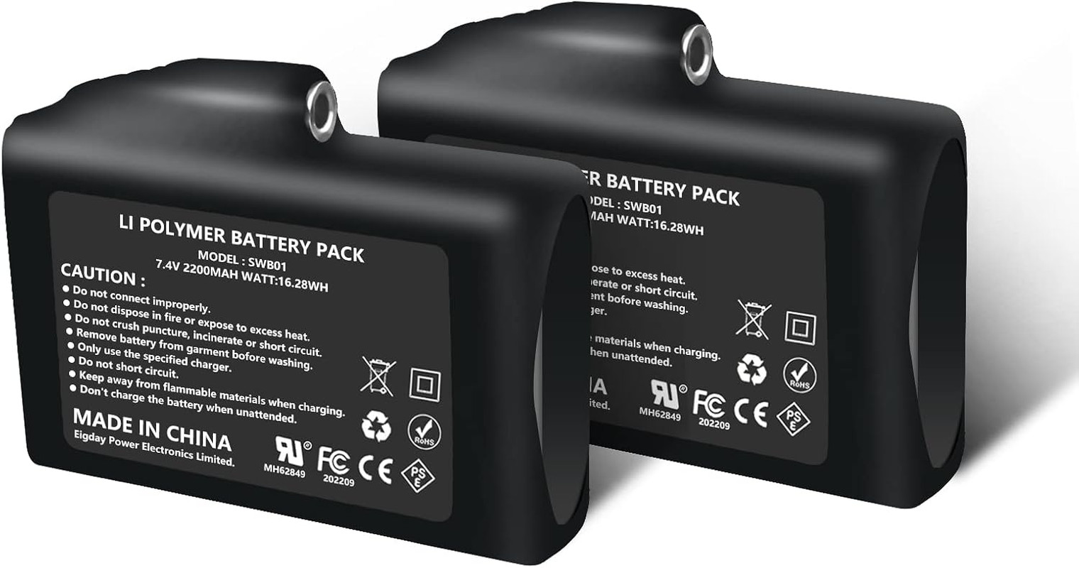 7.4V 2200MAH Rechargeable Li-Ion Batteries (2Pcs Battary Only,Not Include Charge