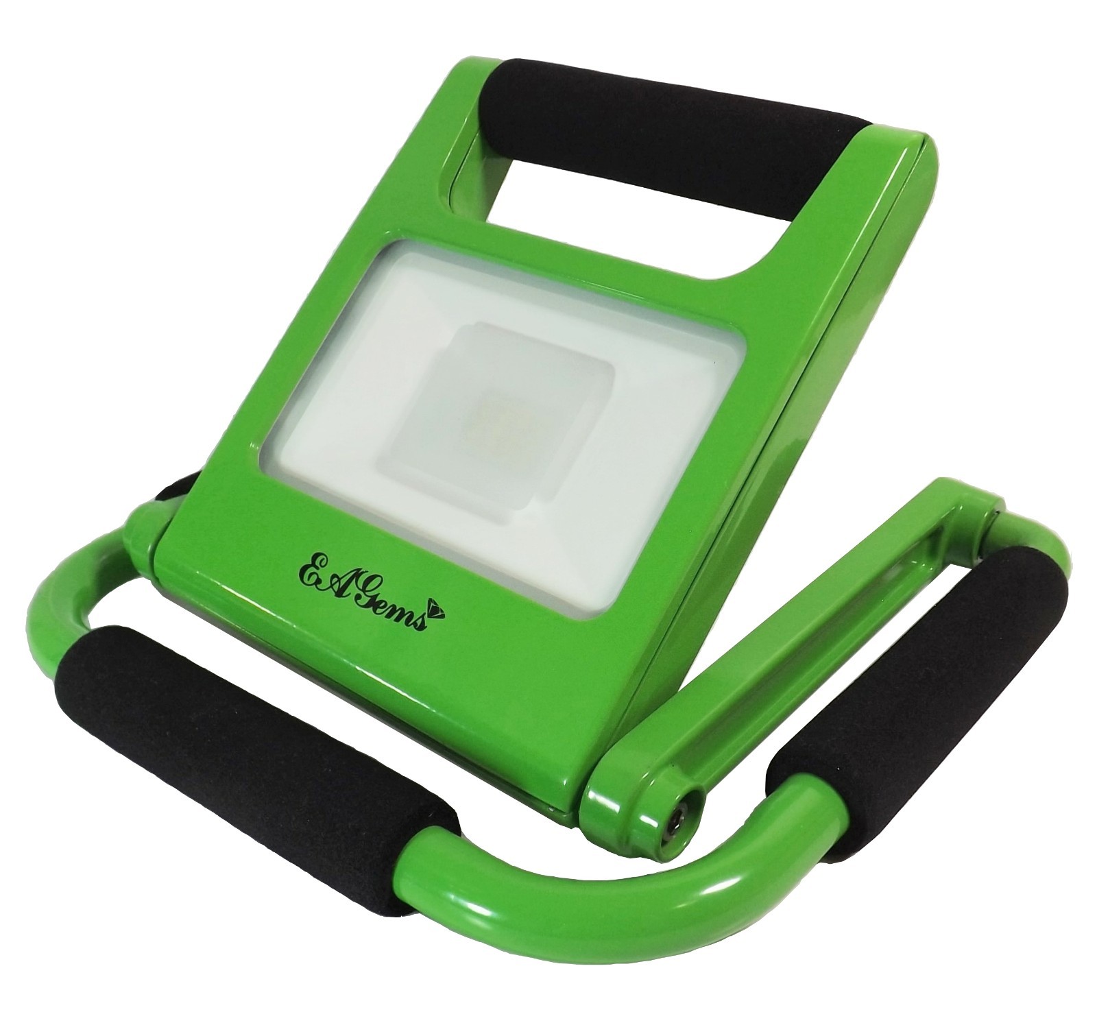 Portable LED Light by EAGems Rechargeable Work Lamp Spotlight – Green 10 Watt