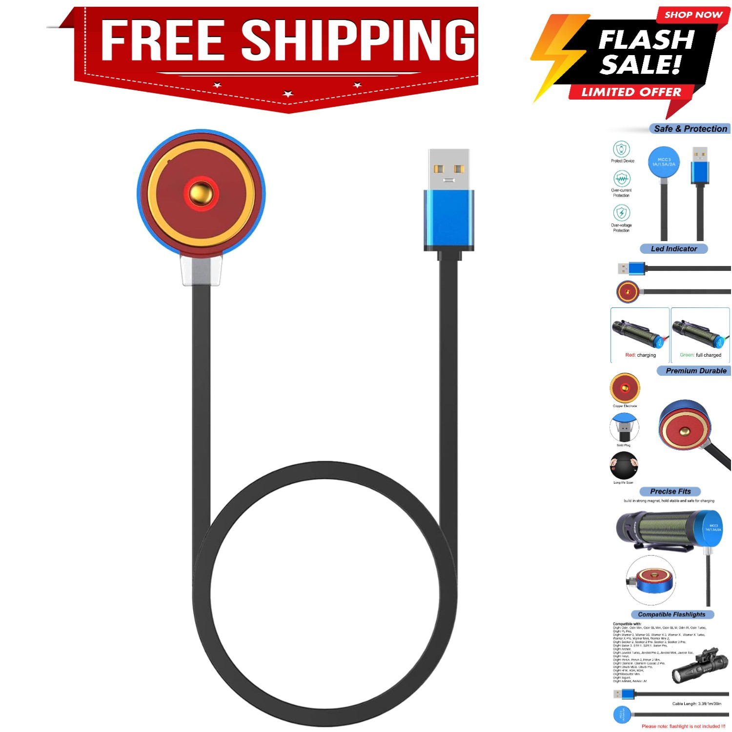 Charger for Olight Odin/Odin Mini/PL-Pro/Baton3 Series/Warrior 3S/Perun 2/See…