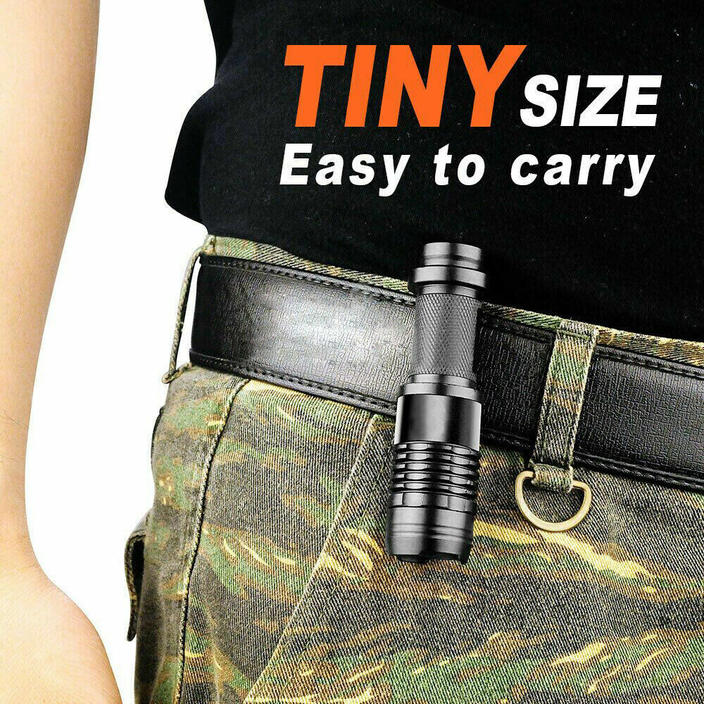 2Pack Tactical LED Flashlight Military Grade Torch Small Ultra Bright Light Lamp