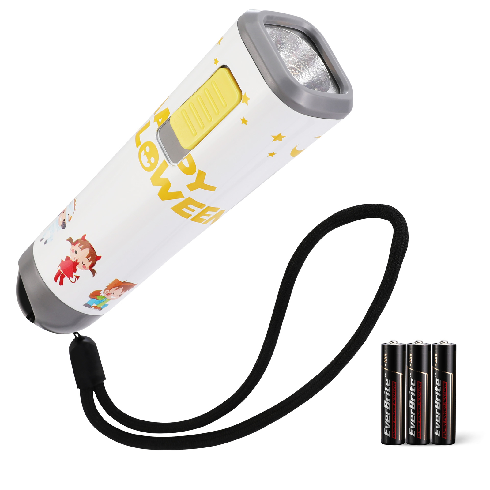 Halloween Flashlights 1 Pack-White Small LED Flash Light Handheld Torch