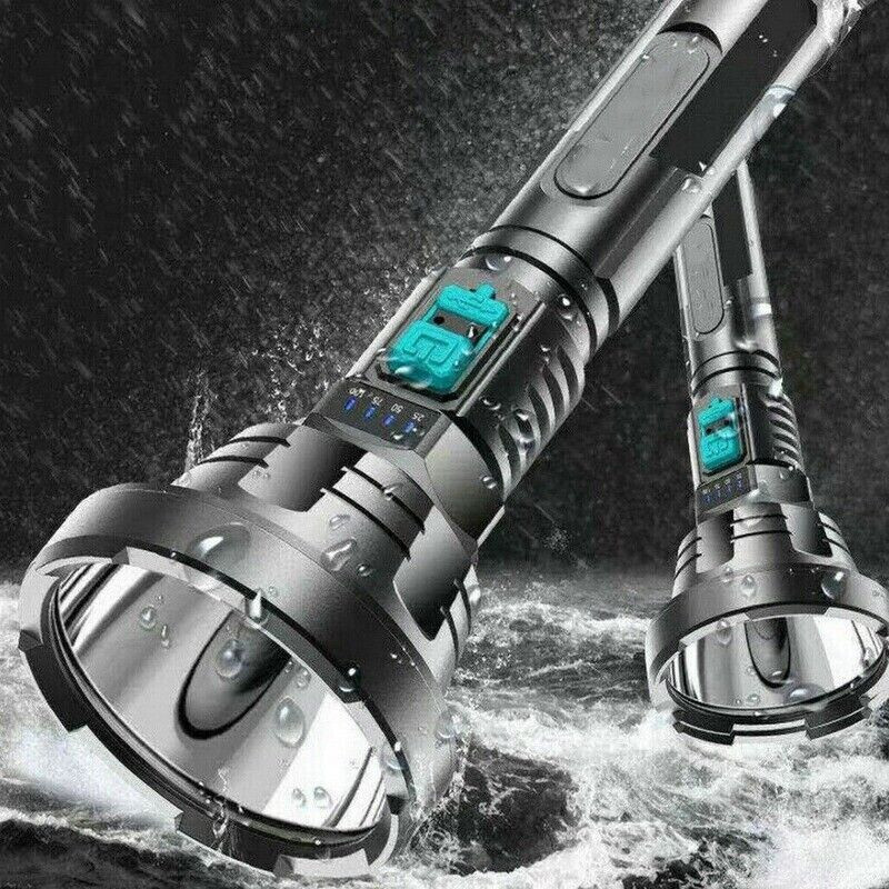 Super Bright LED Tactical Flashlight Hunting Torch Rechargeable Battery