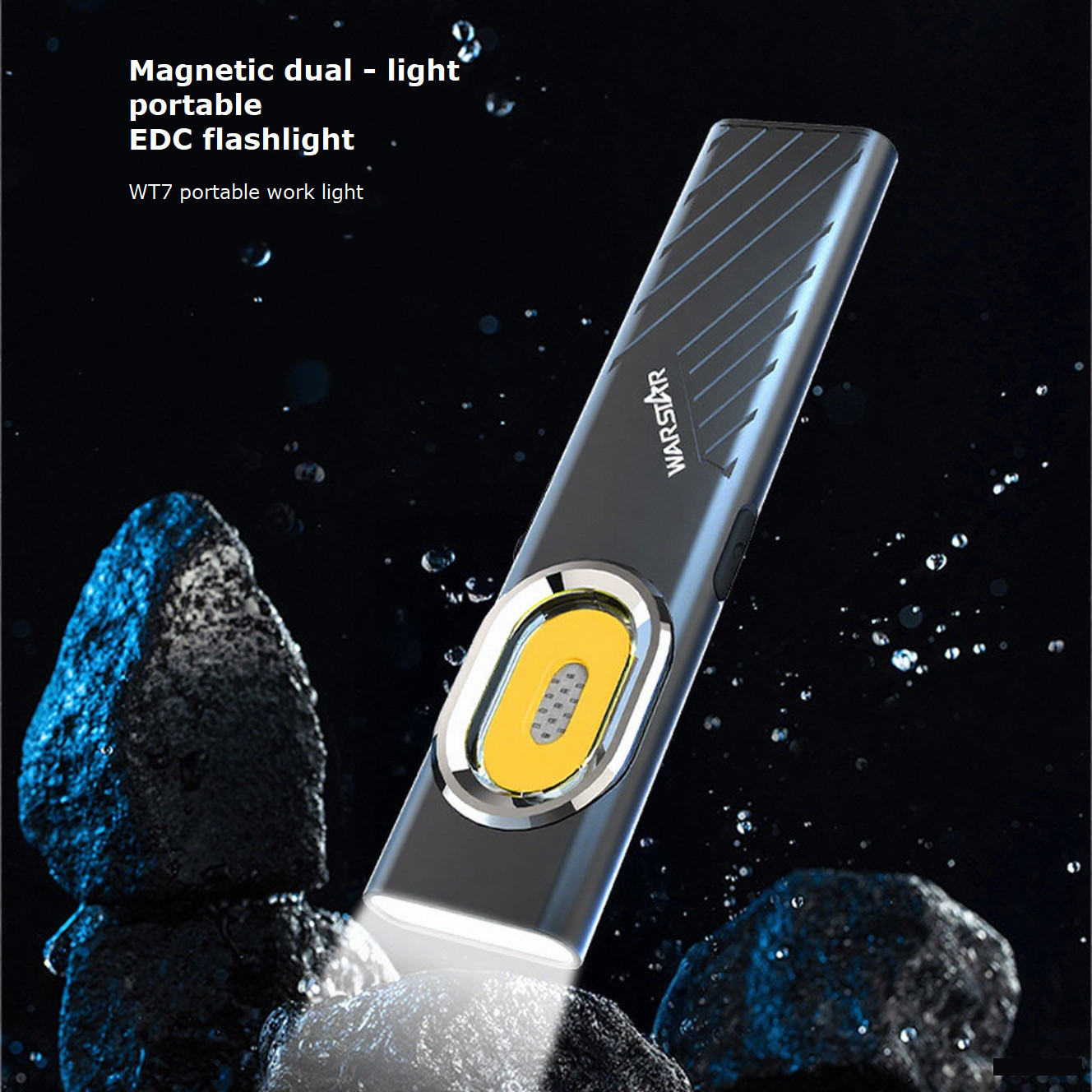 T7 Rechargeable Flashlight , Ultra-Bright, Long-Range, Compact & Portable