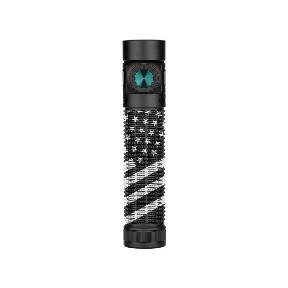 Olight Baton 4 Pro Matte Black CW Patriotic Dual Switch EDC Flashlight, 1600 Lum