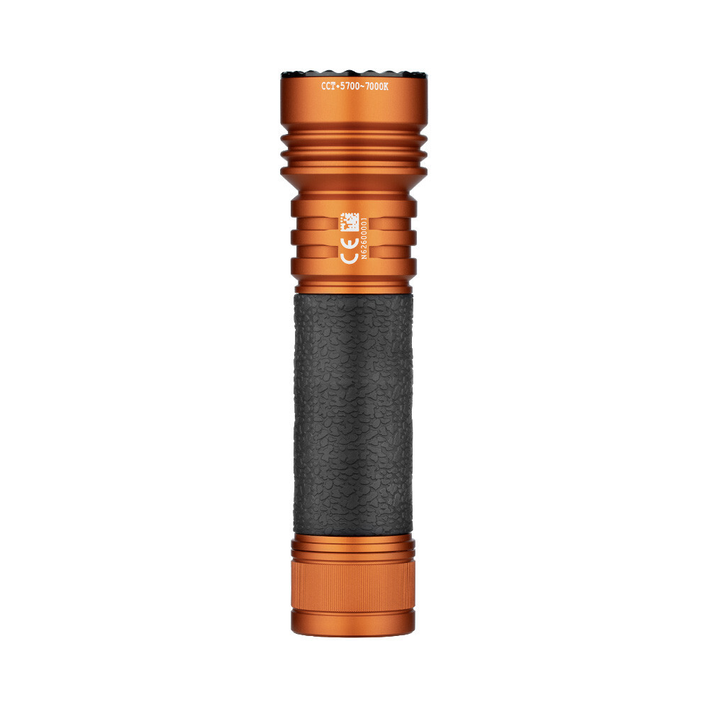 Olight Seeker 4 Pro Orange Flashlight, Versatile Holster, 4600L, Cool White