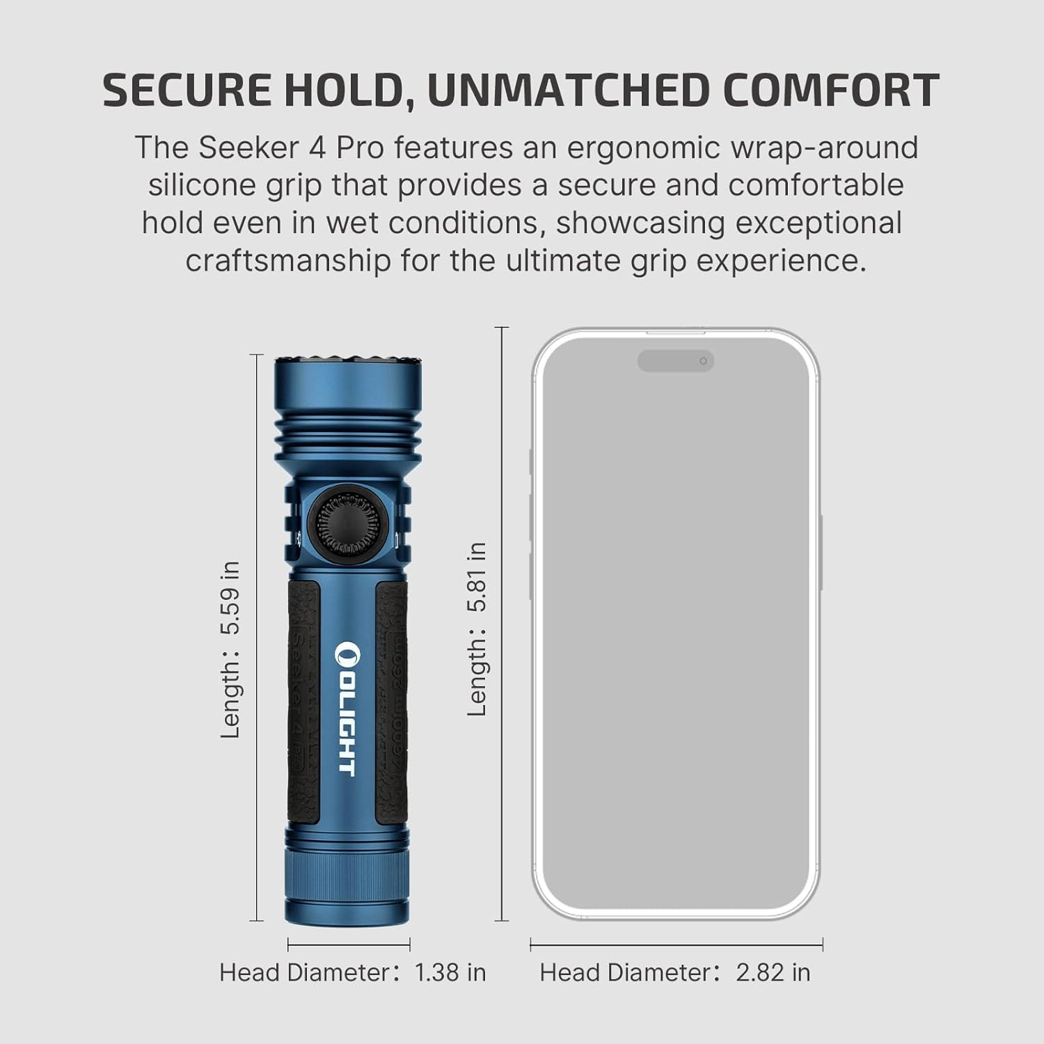 Seeker 4 Pro Rechargeable Flashlights, 4600 Lumens High Powerful Bright Light wi