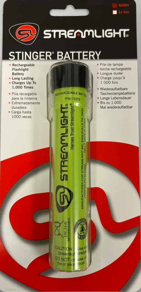 Streamlight 75375 NIMH Stinger Rechargeable Battery Replaces 75175 OEM 2-Pack