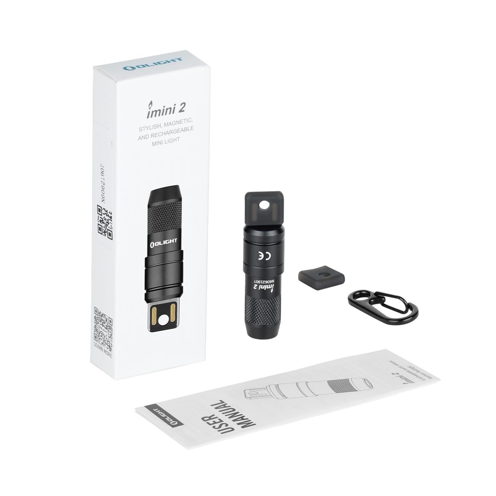 OLIGHT IMINI 2 EDC Rechargeable Keychain Flashlight, 50 1 Pack, OD Green