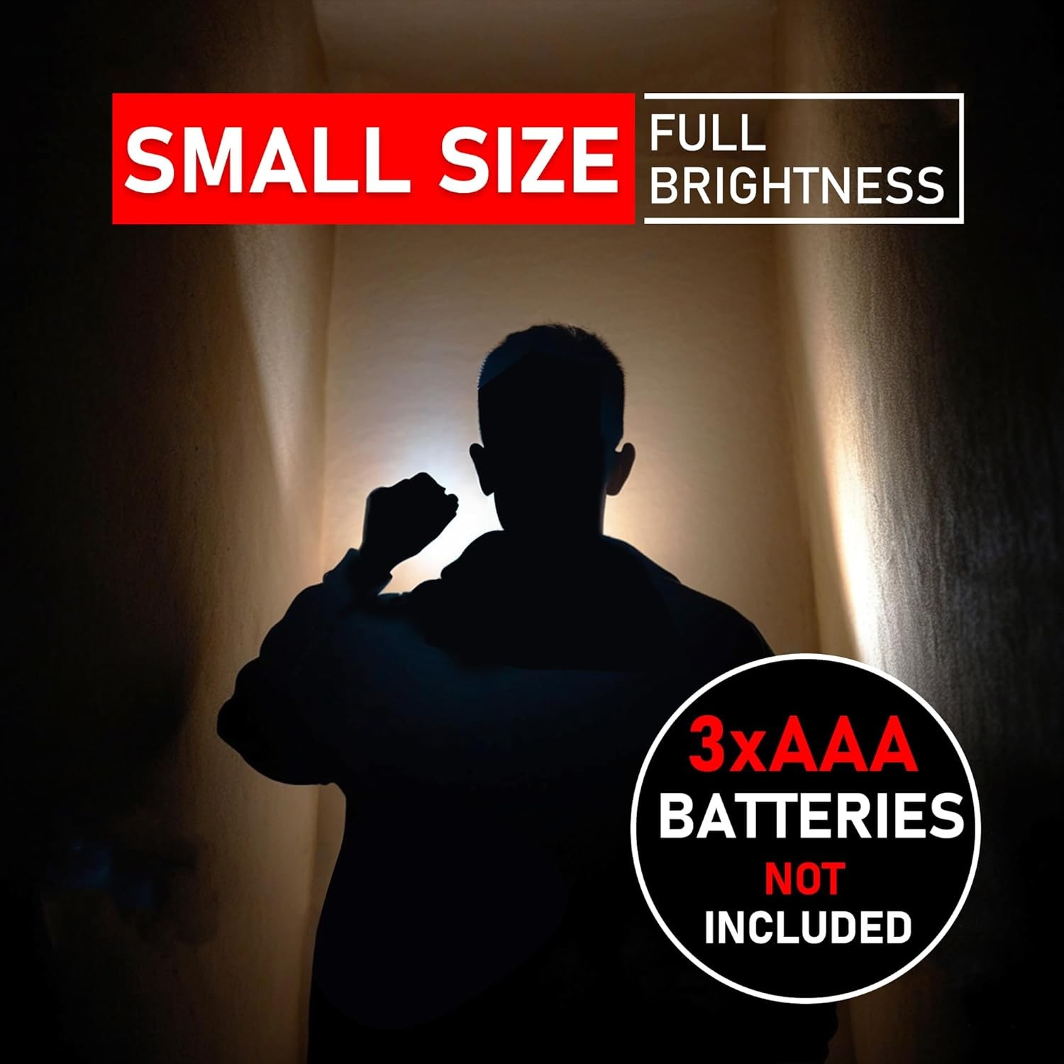 Aluminium LED Torch Zoomable Waterproof Camping Flashlight 5 Modes – No Battery