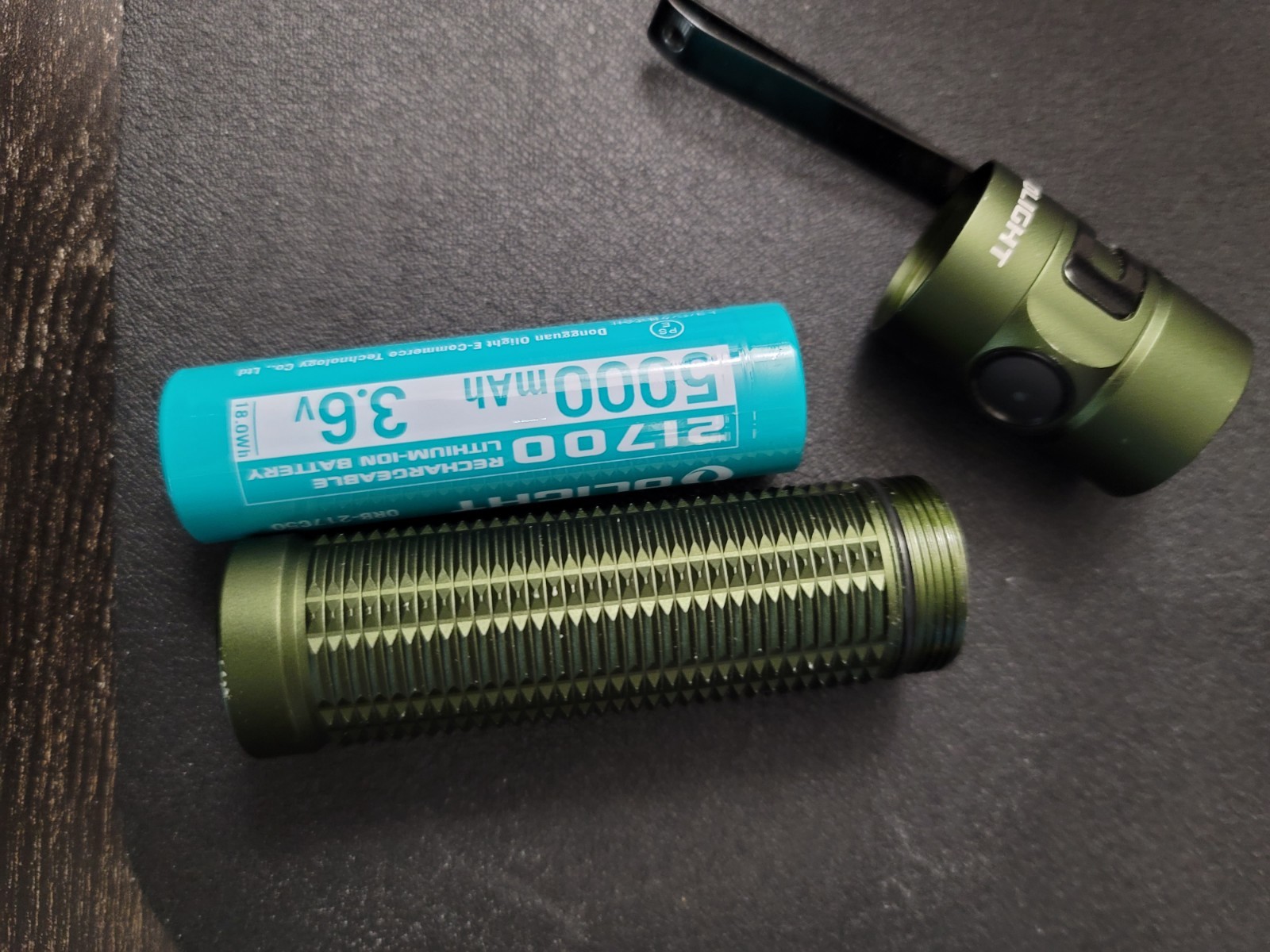 Olight Baton 3 Pro Max Powerful EDC Flashlight, CW OD Green 2500 Lumen