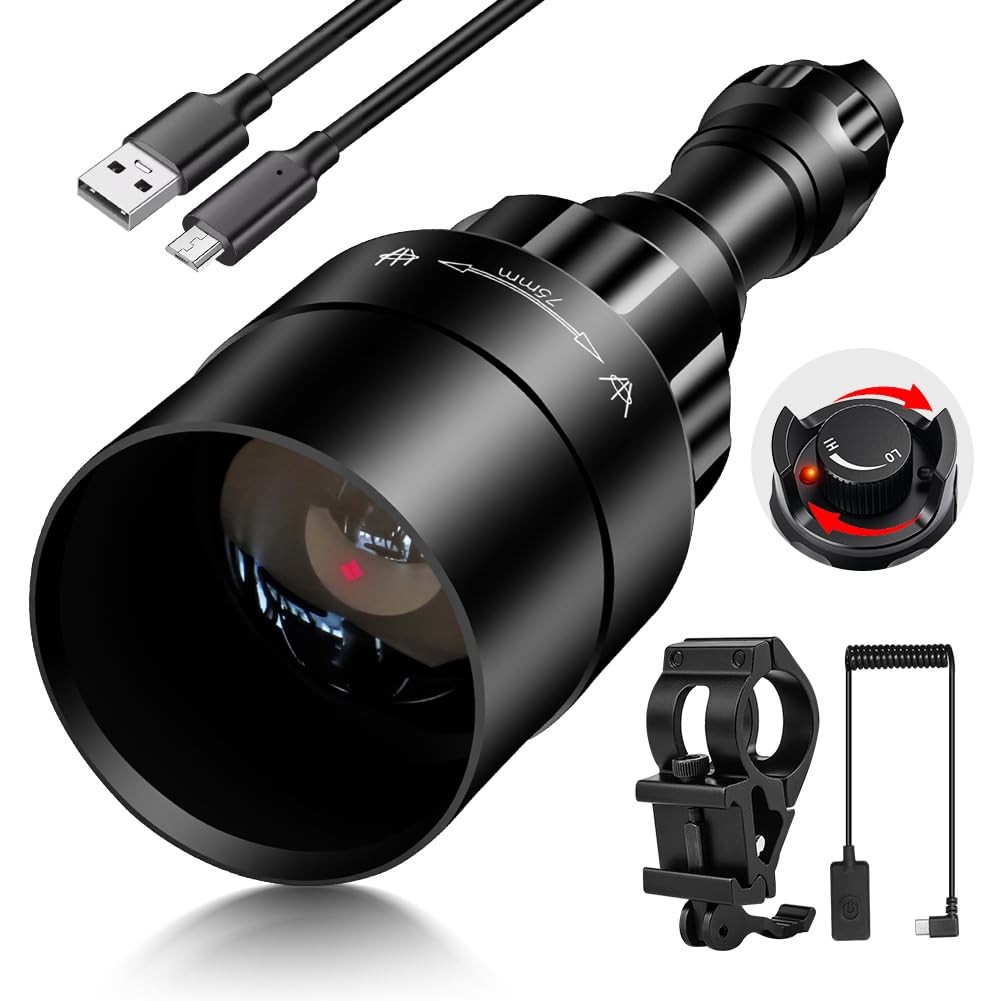 1605 850nm Ir Illuminator Flashlight Lights For Night Vision Zoomable Infrared F