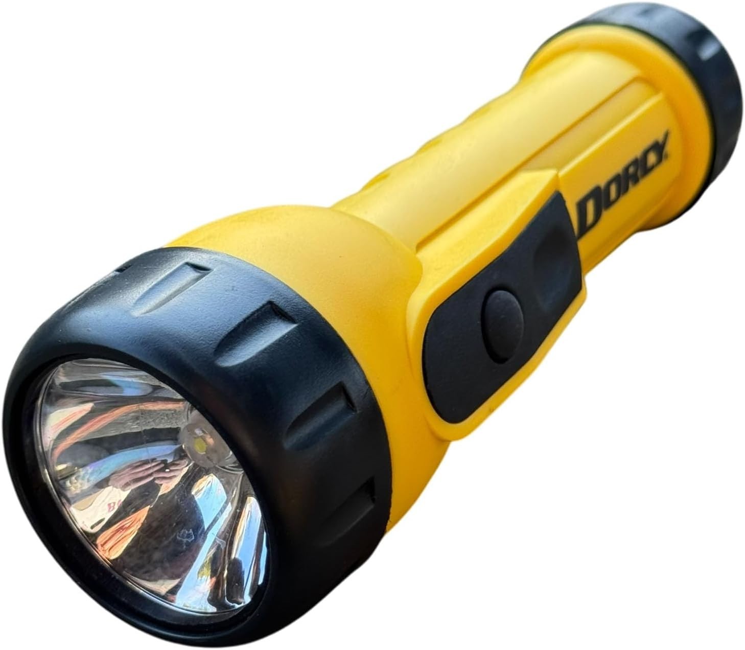 Heavy Duty Worklight Flashlight with Batteries, 41-2350 , Yellow