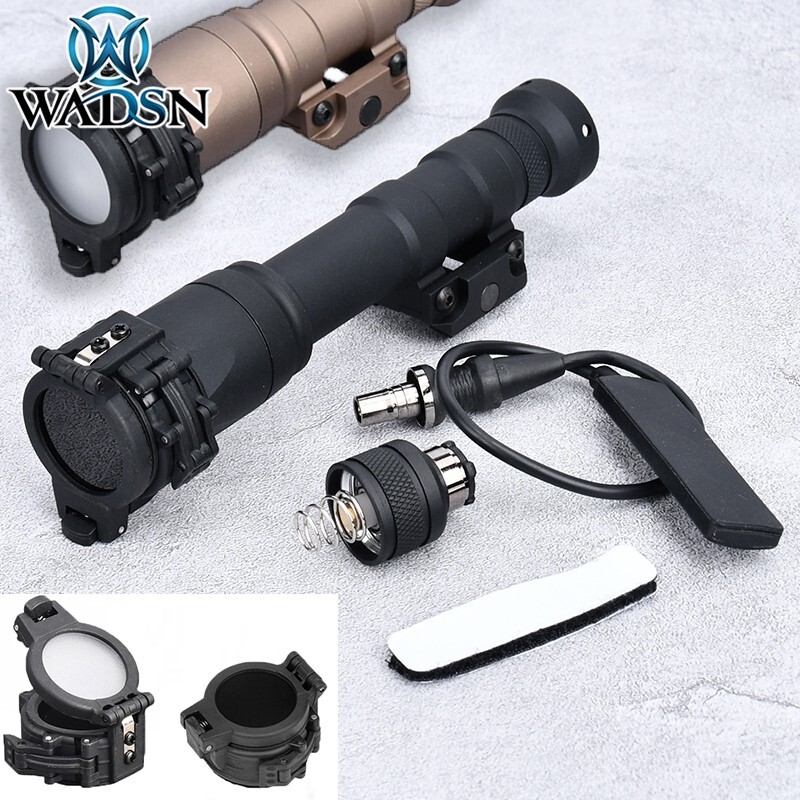 Tactical M300 M600 Flashlight With Flash Diffuser IR Filter Light Cover
