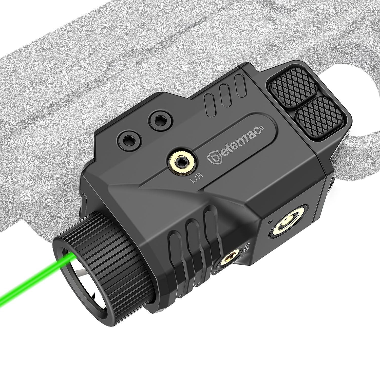 800Lm Pistol Light and Green Laser Sight Combo for Guns, Tactical Flashlight Whi