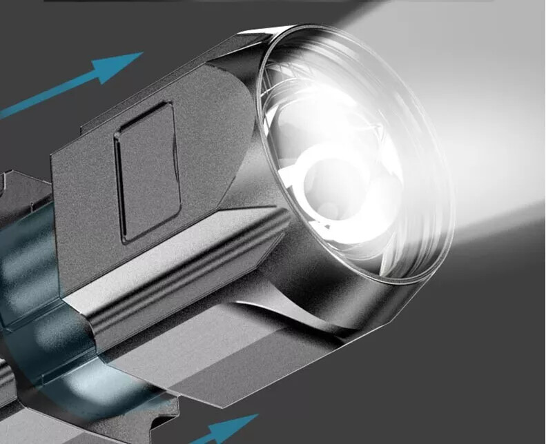 Rechargeable 990000LM LED Flashlight Tactical Police Super Bright Torch Zoomable