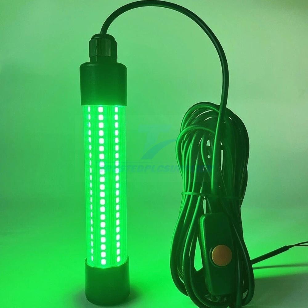 50000Lumens 126 LED Green Underwater Fishing Light Lamp Fish Attract 5m 12V