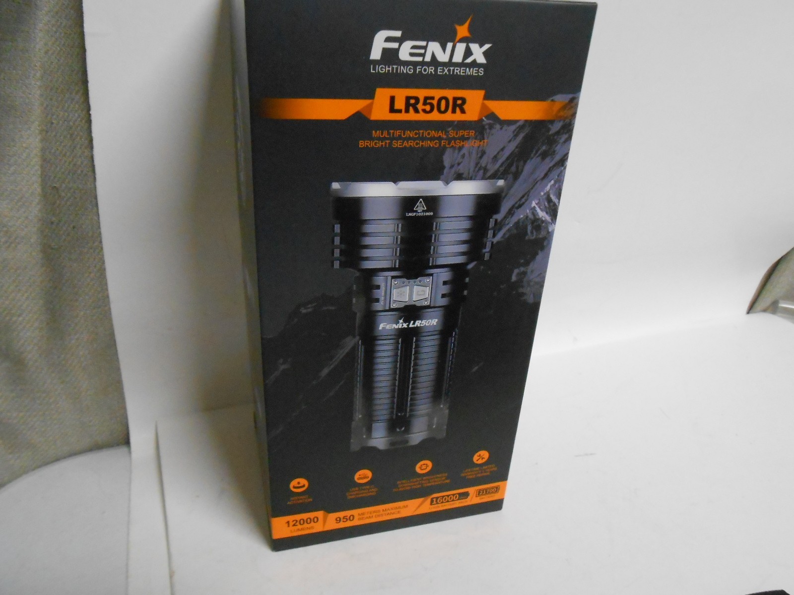 Fenix LR50R 12,000 Lumen LED Rechargeable Search Spot Flashlight
