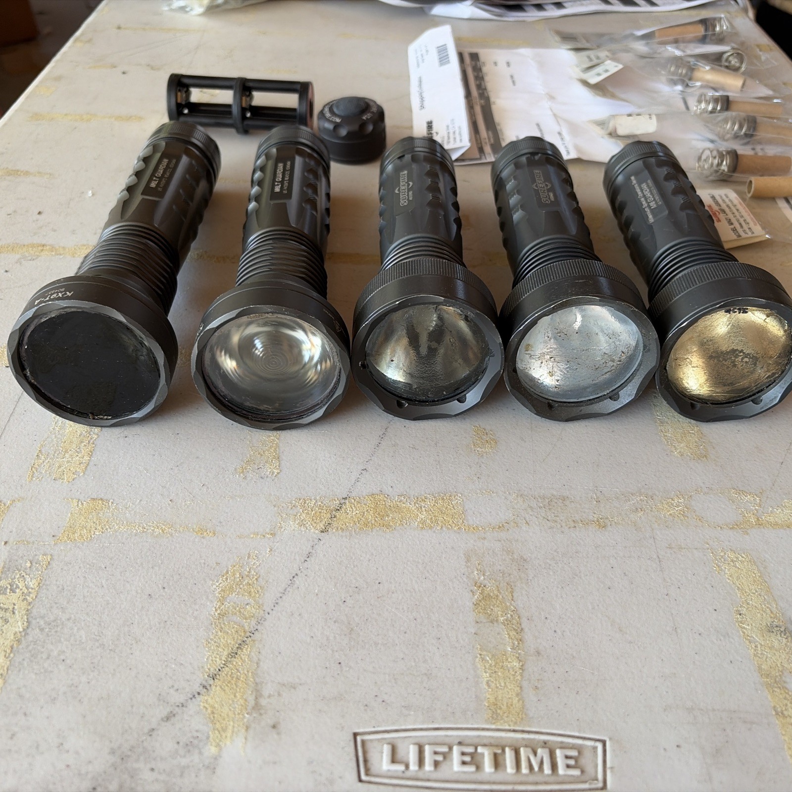 Surefire M6 Guardian And M6LT LOT of 5 With Bulbs