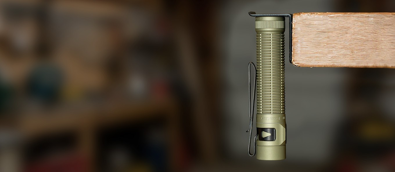 Olight Baton Ultra Olive Green Dual Switch Compact EDC Flashlight, OAL, 1800 Lum
