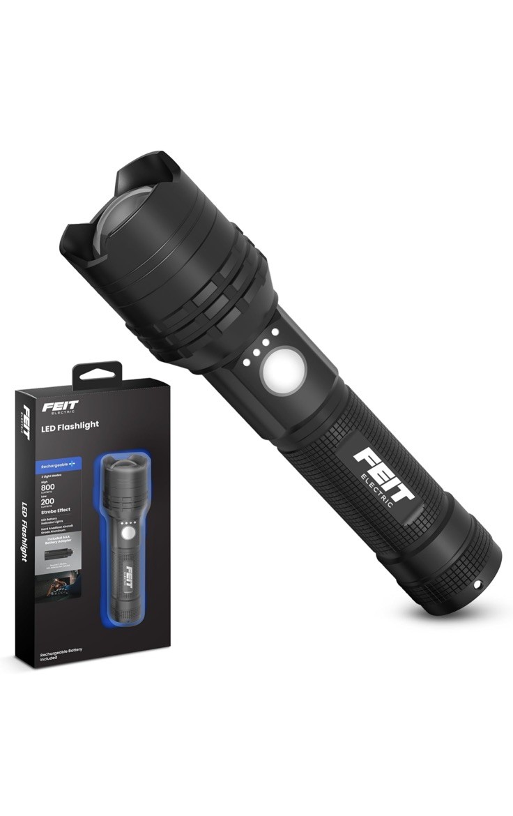 LED Fllashlight Electric Bright Light 2-Way Battery LED Tactical Flashlight 🔥