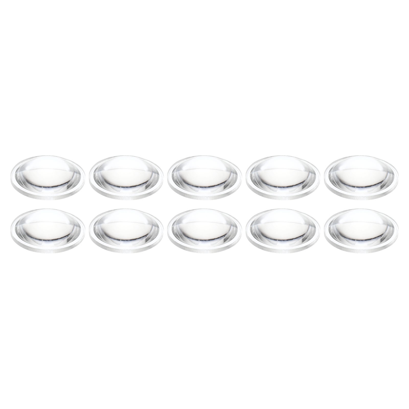 10Pcs Diameter 12.5mm High 3.7mm PMMA Flat Convex Lens Flashlight Optical Lens