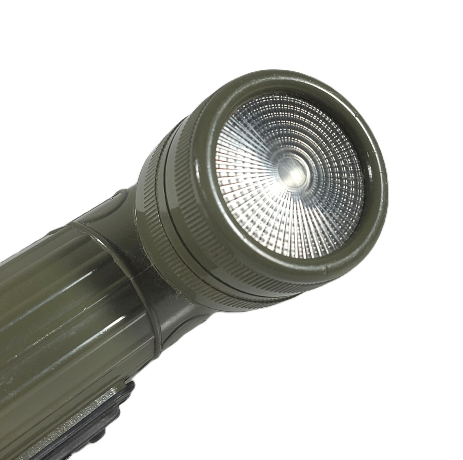 U.S. Military Flashlight G T Price MX-991/U Angle Head Olive Green Belt Clip