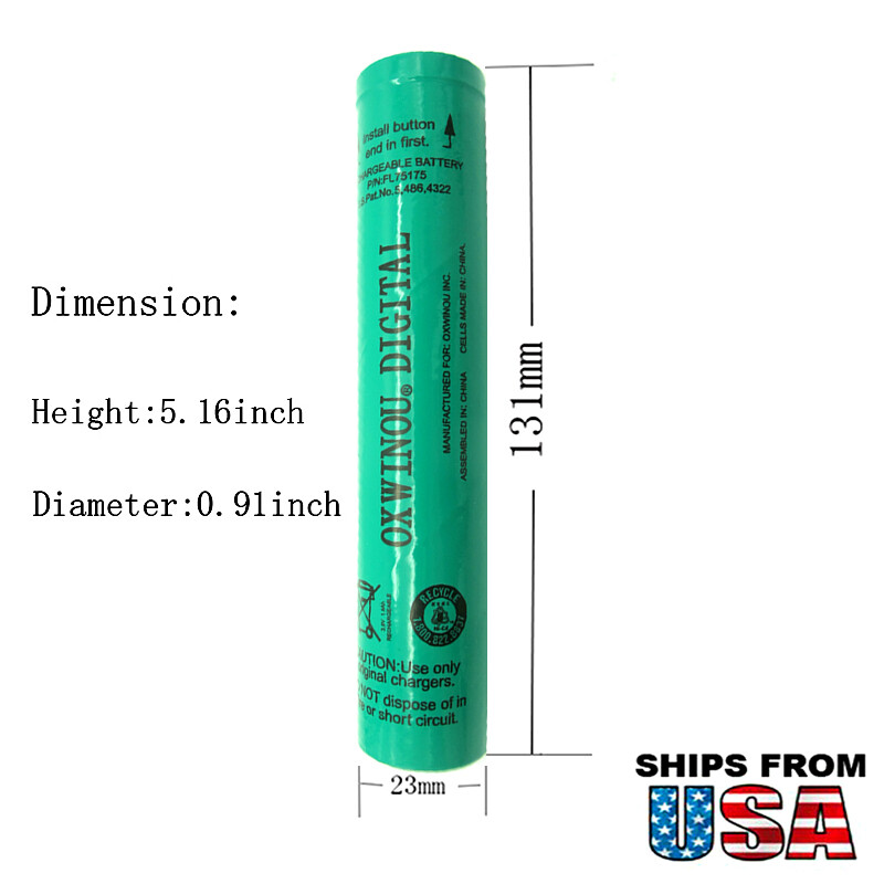 New! 4x 3.6V 1.8Ah Flashlight Battery for Streamlight 75175 75375 Stinger HP XT