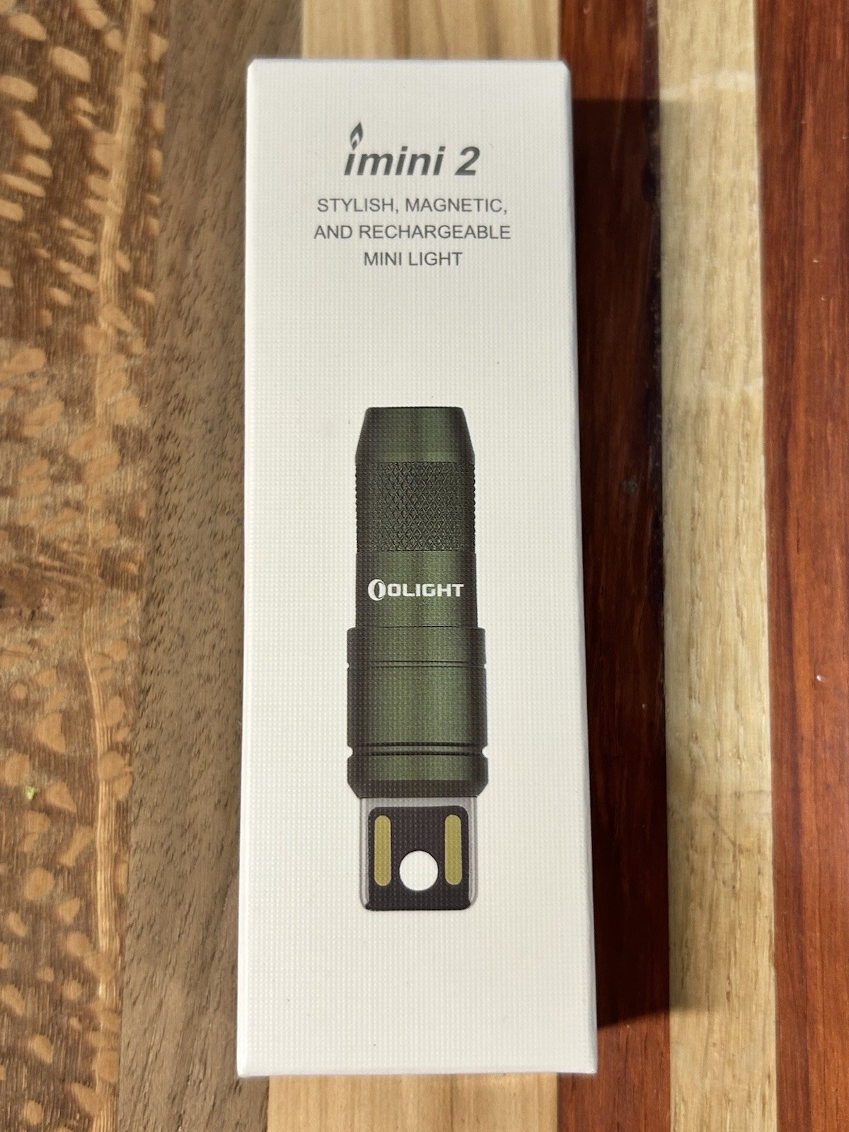 New & Sealed! Olight imini 2 Rechargeable Mini Flashlight, OD Green