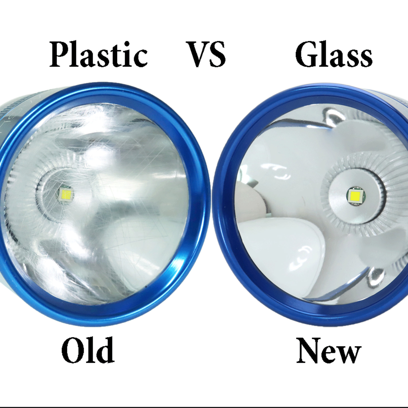 LED Conversion Kit for Maglite Flashlights, 325 Lumen Luminus SST40 + Glass Lens